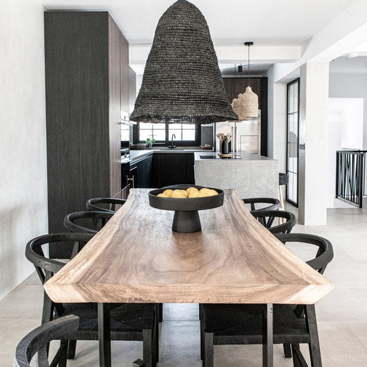 Metal Rectangular Black Dining Table - image 2