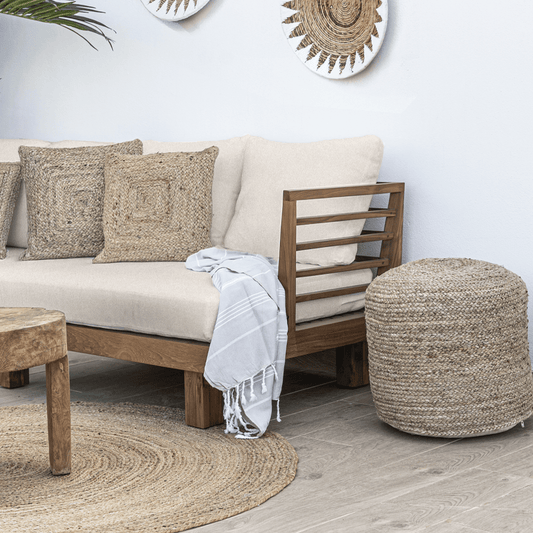 Outdoor Teak Wood Sand Sofa - image 2