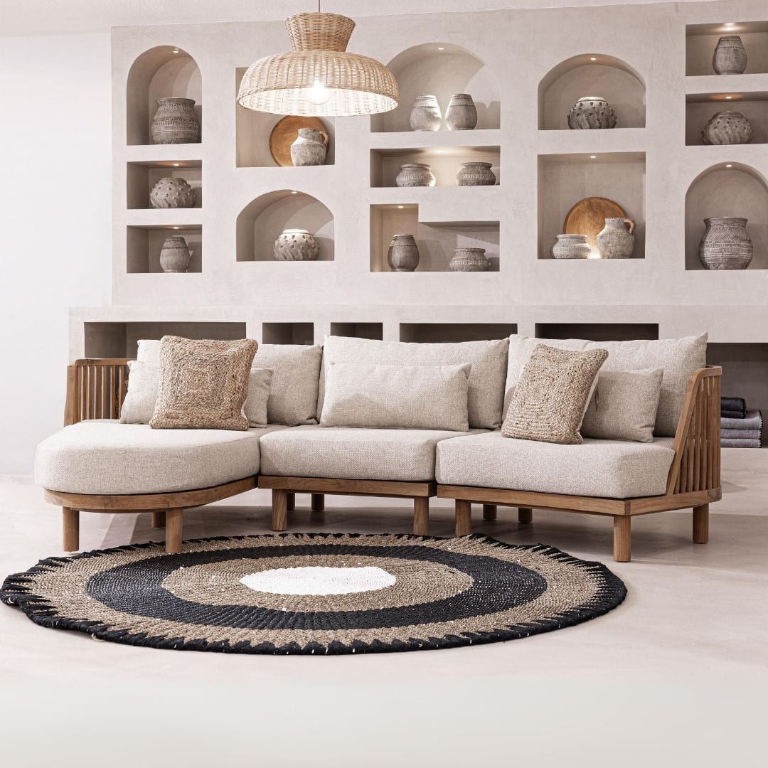 Outdoor Teak Wood Sand Sofa - image 6