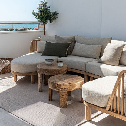 Outdoor Teak Wood Sand Sofa - image 3