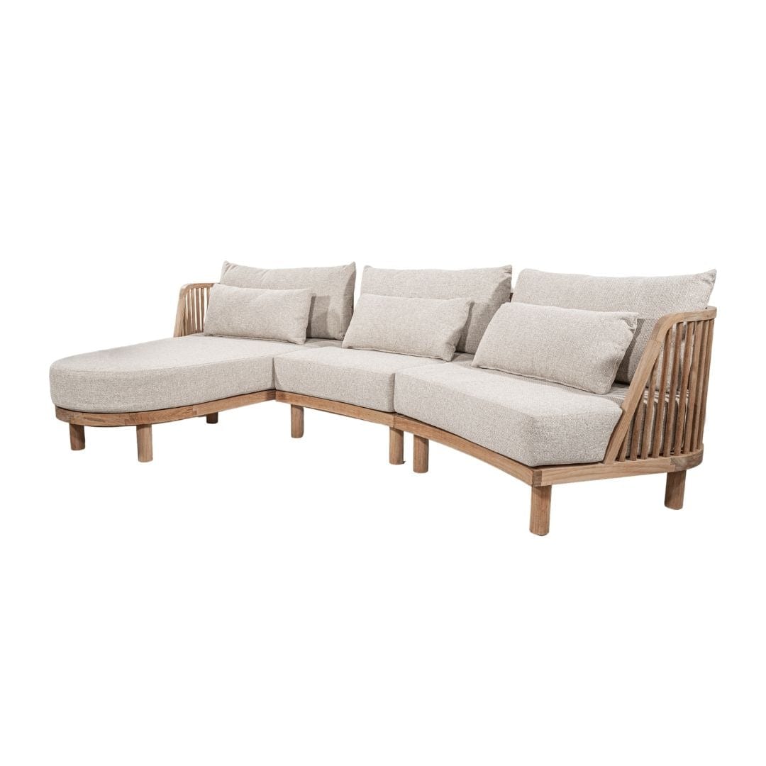 Outdoor Teak Wood Sand Sofa - image 4