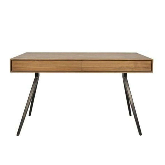 Teak Wood Black Desk - image 1
