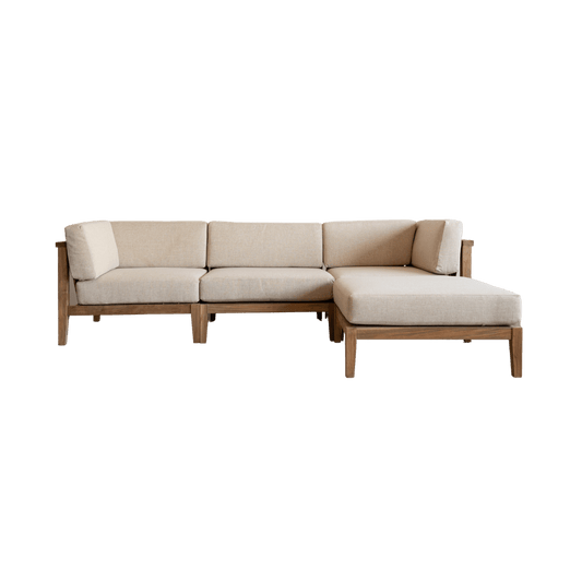 Outdoor Teak Wood Sand Sofa - image 1
