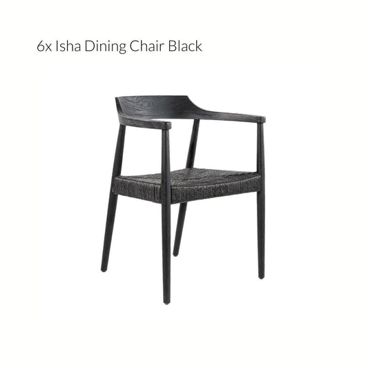 Outdoor Teak Wood Rectangular Black Dining Table - image 5