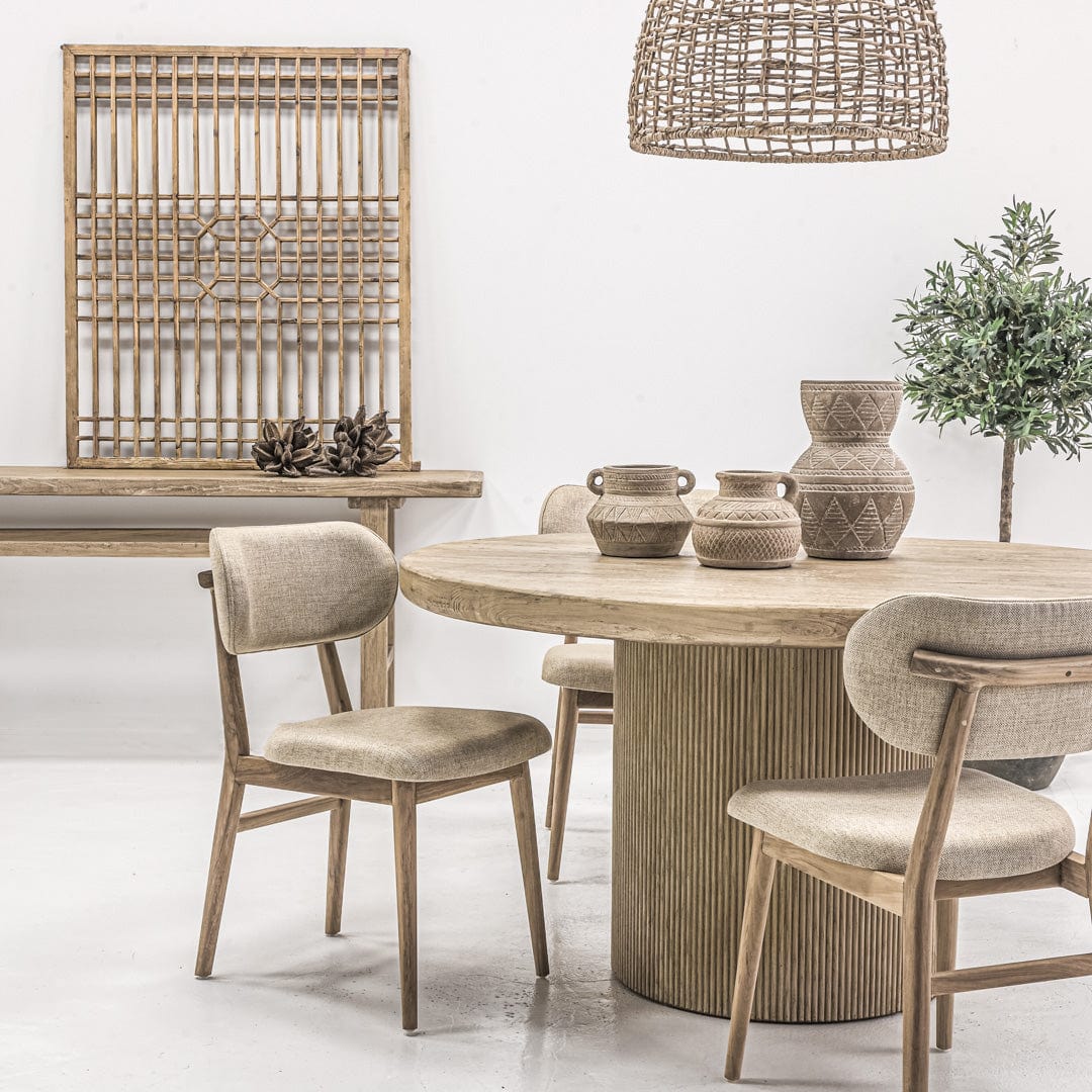 Outdoor Wood Round Dining Table - image 2