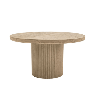 Outdoor Wood Round Dining Table - image 1