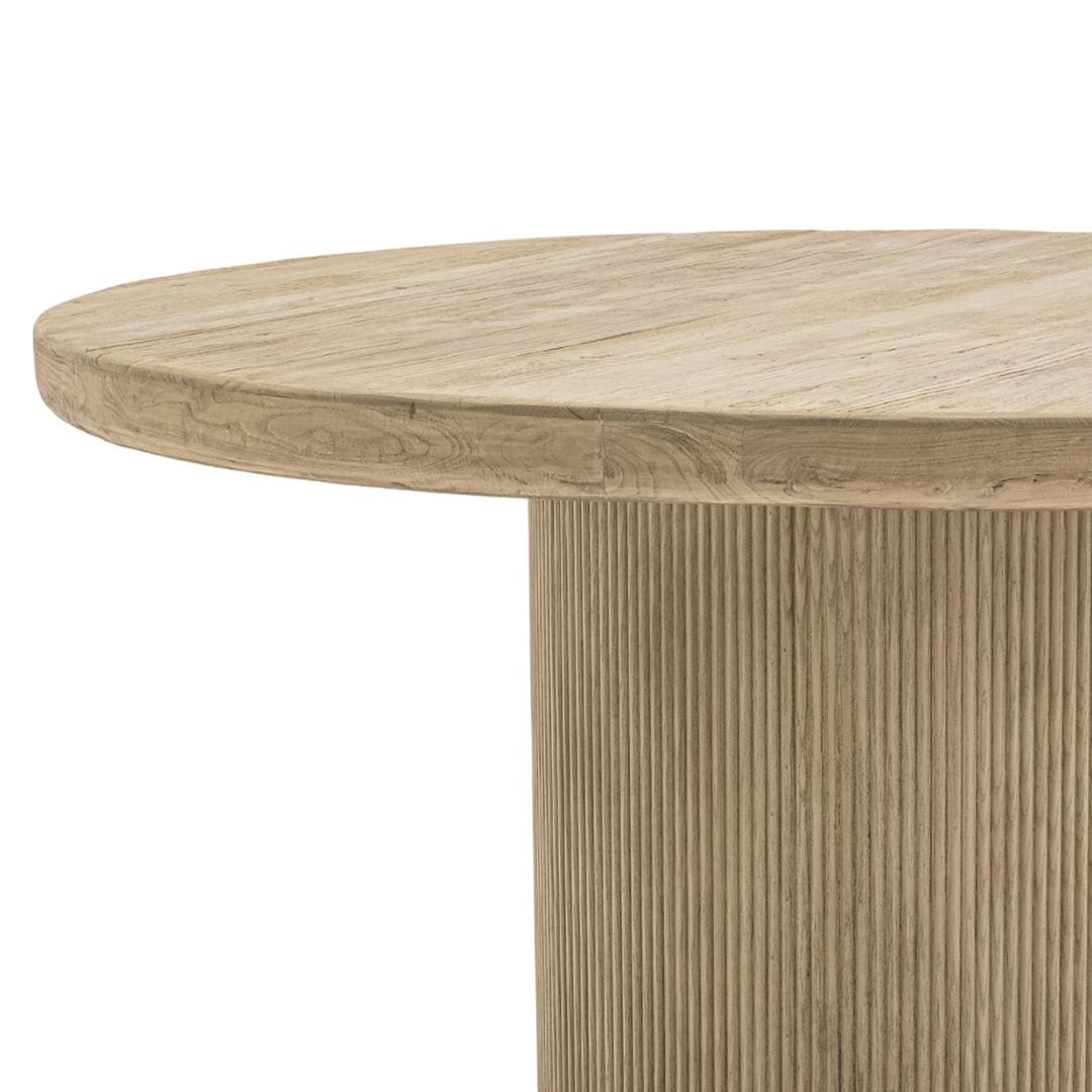 Outdoor Wood Round Dining Table - image 4