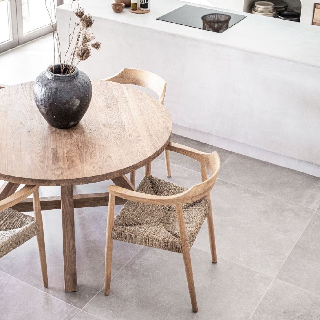 Teak Wood Round Dining Table - image 3