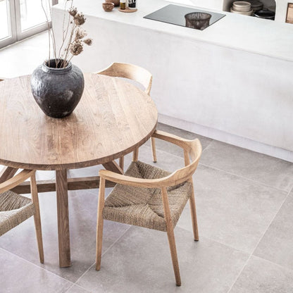 Teak Wood Round Dining Table - image 3