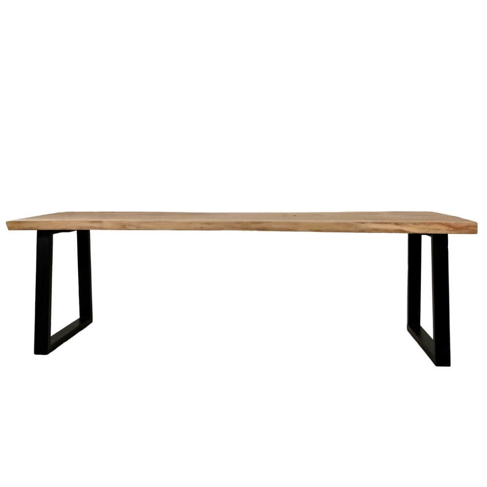 Metal Rectangular Black Dining Table - image 3