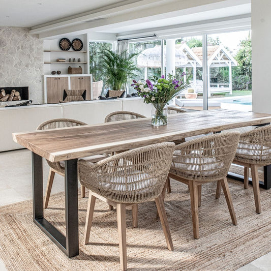 Metal Round Black Dining Table - image 2